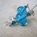 Orecchini Ice Crystal perle lampwork-cristalli swarovski
