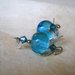 Orecchini Ice Crystal perle lampwork-cristalli swarovski