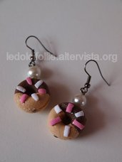 Chocolate Donuts Earring