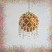Palla di Natale da collezione "Crystal Cascade" fatta a mano con perline 