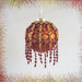 Palla di Natale da collezione "Picot 2" fatta a mano con perline