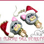 Orecchini "Mici Natalizi Fufufriends" Natale 2012 idea regalo fimo cernit kawaii