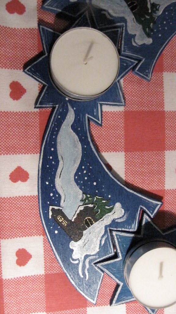 MEISO 10 Portacandele Metallici Per Corona Dell'Avvento - Base Con Chiodo, Diametro 8 Cm, Colore Nero, Ideali Per Decorazioni Natalizie E Pasquali