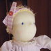 Bambola Waldorf neonato con culla