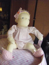 Bambola Waldorf neonato