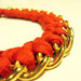 Bracciale filo e catena - rosso - mod. Color Chain