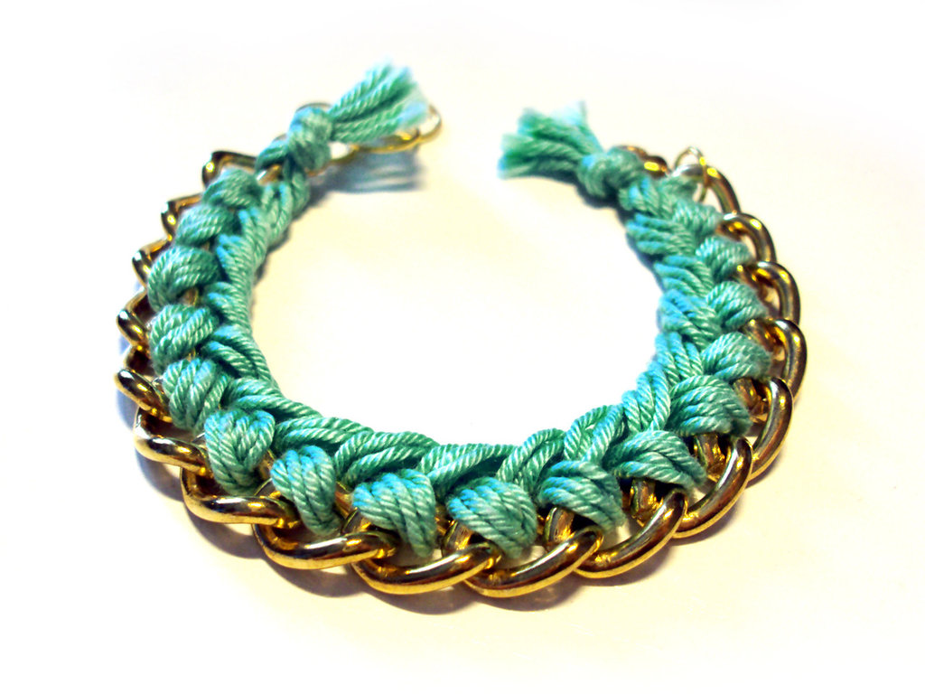 Philip Jones Bracciale A Catena Con Cristallo Verde Creato – Zircondia, Design Contemporaneo