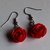 Orecchini Rose (Rosse) in Fimo / Polymer Clay (Red) Roses Earrings