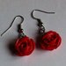 Orecchini Rose (Rosse) in Fimo / Polymer Clay (Red) Roses Earrings