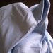 Tessuto in lino per lenzuolo matrimoniale celeste   SALDI!!!!