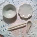 Set 4 pz ceramica bianca