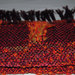 Sciarpa tessuta con telaio a mano, in cashmere color prugna “GIAPPONE”