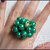 Anello perle verdi