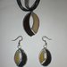 Collana e orecchini di vetro Tiffany