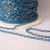 Catena, Enamel coated chain, ovale  Colore: azzurro/dorato.  Link da 2,1 mm  3,20 euro/metro