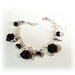 Bracciale rose nere fimo