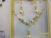 set perle e swarovski (girocollo + orecchini) 