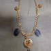 Collana perle indiane blu