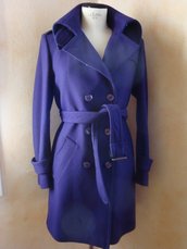 Cappotto tg. 42 pura lana colore viola