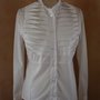 Camicia tg. 42 cotone poppelin bianco con pieghe