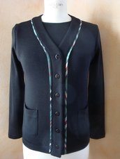 Twin-Set-Maglia tg. 42  jersey di lana colore nero