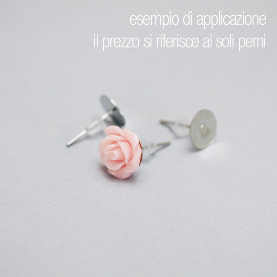 925 perni a testa piatta in argento sterling all'ingrosso
