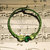 Bracciale verde wire