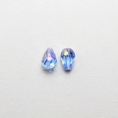 2 cristalli a goccia azzurri