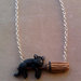 Lilbitty Collana Gatto Nero Con Ciondolo Coltello Y2K | Acciaio Inox, Portafortuna In Scatola Regalo Per Amanti Dei Gatti
