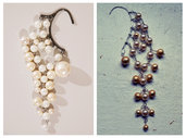 Orecchini di lusso con pendenti perle Kaffa