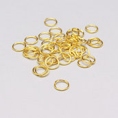 60 anelli di congiunzione oro 7mm