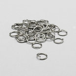 95 Pezzi 8MM Doppio Filo Chiuso Salto Anello Antico Argento Sterling