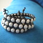 Bracciale spago-perle