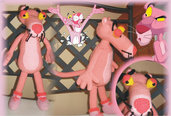 amigurumi pantera rosa - the pink panther per nascita,bomboniera regalo speciale