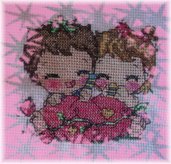 cuscino punto croce-cross stitch pillow