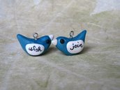 Bluebirds of happiness set di 2 charm