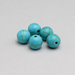 5 perle howlite / aulite color turchese