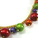 Collana con perle colorate luminose e catenina oro 