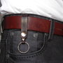 Portachiavi in pelle cuoio per cintura - leather keyring Key chain for belt 