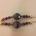girocollo con perle marmorizzate lilla e swarovsky