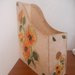 Portariviste decorato a decoupage con girasoli