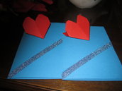 Biglietto di San Valentino con cuore origami