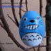 Totoro blu, uovo decorato