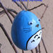 Totoro blu, uovo decorato da appendere