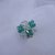 Anello in cristalli Swarovski color verde smeraldo e cristall - cod. E5