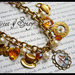 ALICE IN WONDERLAND CHARMS BRACELET-BRACCIALE VINTAGE ALICE IN WONDERLAND CON CIONDOLI A TEMA