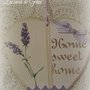 Cuore in gesso stile vintage Home sweet home