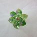 Anello in cristallo Swarovski con cuori verde smeraldo e perla centrale - cod. E14