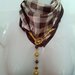 foulard gioiello con filigrana, perle e cristalli