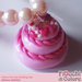 Pink Lilac Wedding Cake Necklace